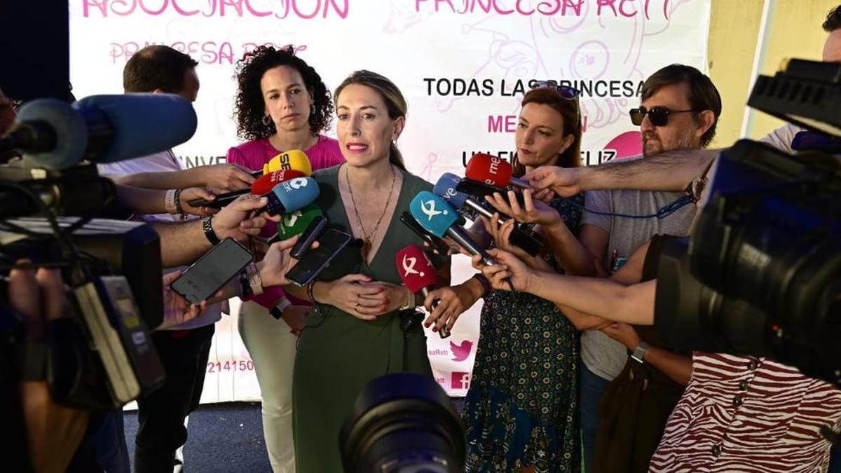 María Guardiola, este viernes en Badajoz.