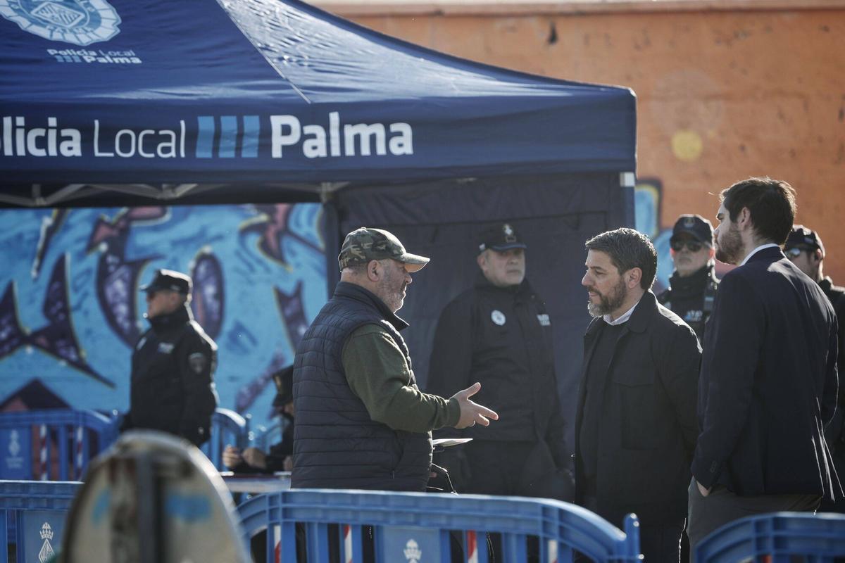 Amplio dispositivo policial en la antigua cárcel de Palma