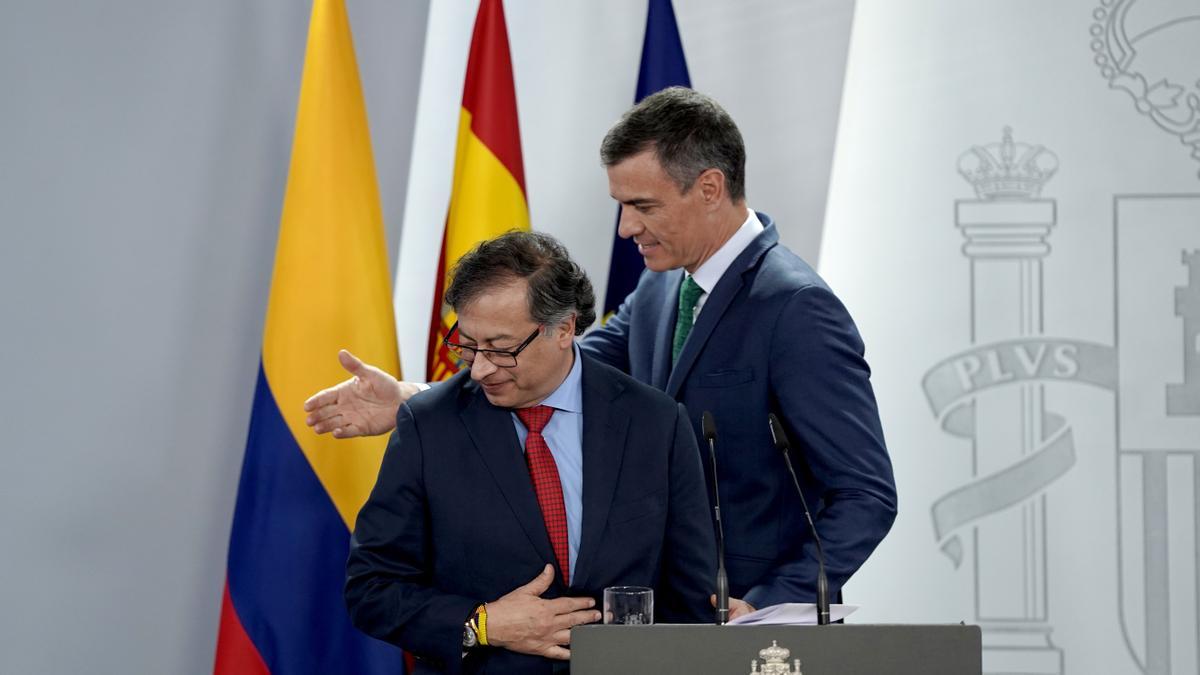 El presidente de Colombia, Gustavo Petro, en el segundo día de su visita de Estado a España.