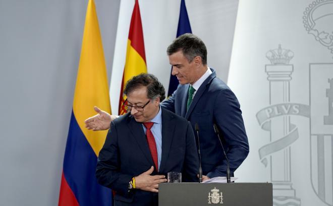 El presidente de Colombia, Gustavo Petro, en el segundo día de su visita de Estado a España.
