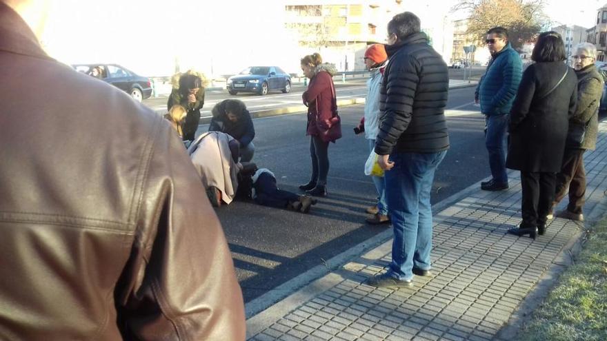 Una mujer, atropellada en la avenida de la Feria de Zamora