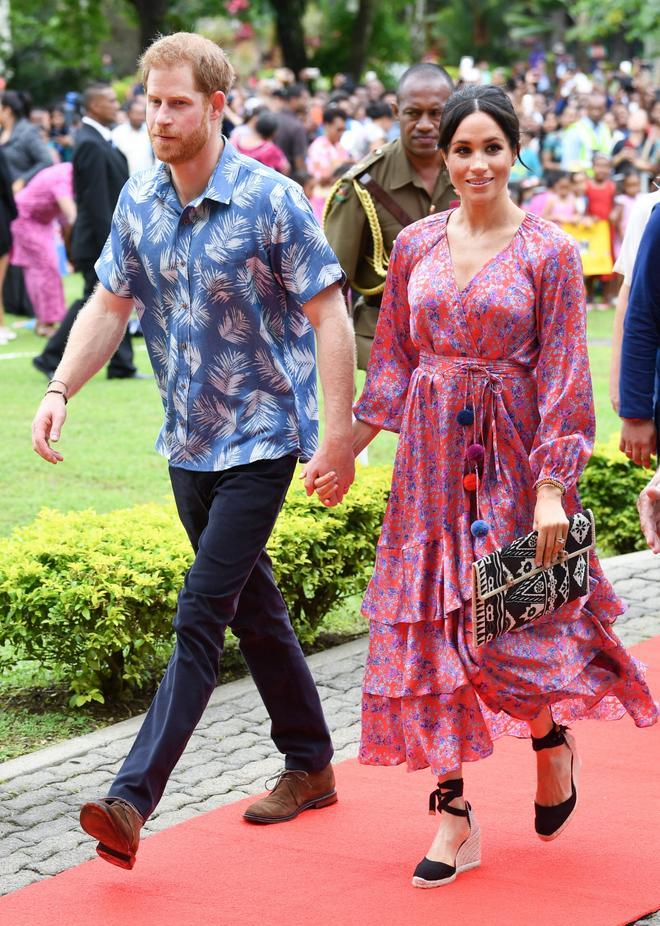 Meghan Markle y el Príncipe Harry en su visita a Fiji