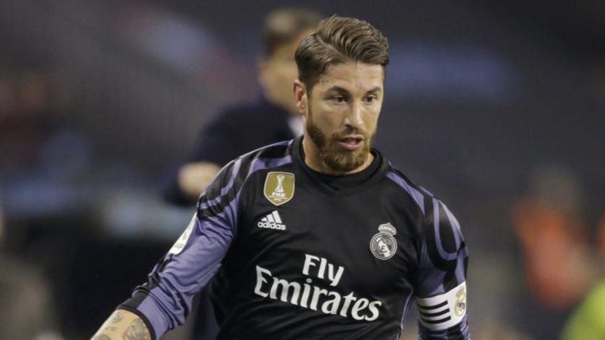 Sergio Ramos, durante el partido.