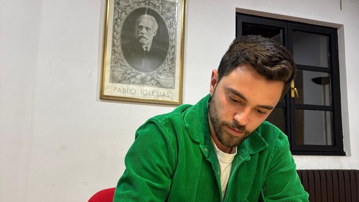 El secretario de Juventudes Socialistas Sergio Llera.
