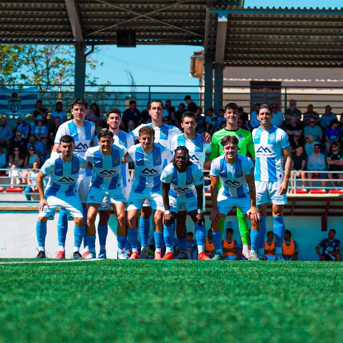 Once inicial del Atlético Baleares en su visita al Porreres