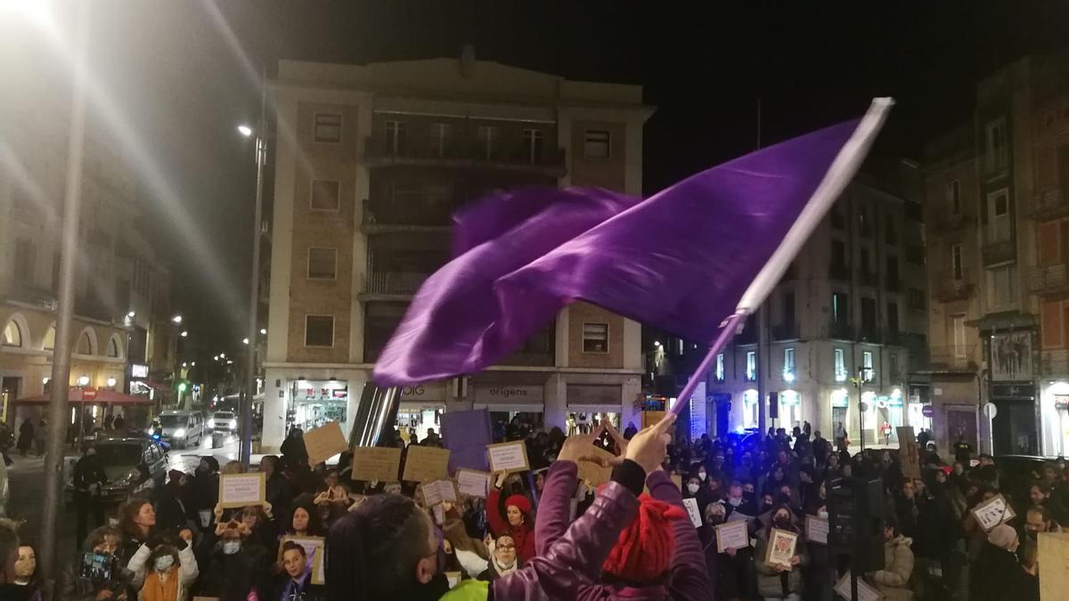 Imatge d&#039;arxiu de la manifestació del 8 de març a Figueres