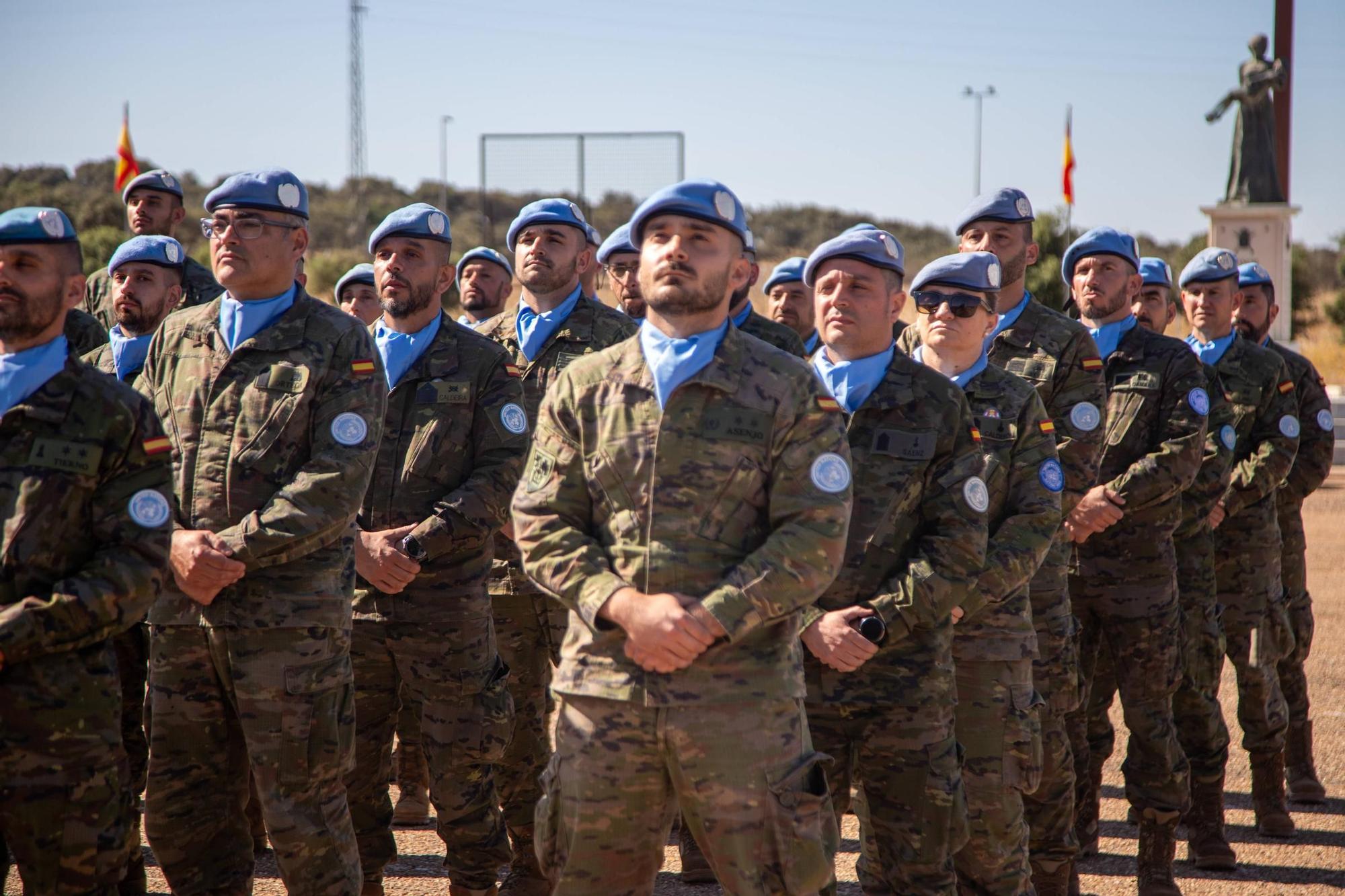 Vuelven a Badajoz los últimos militares que se encontraban en misión de paz en Líbano