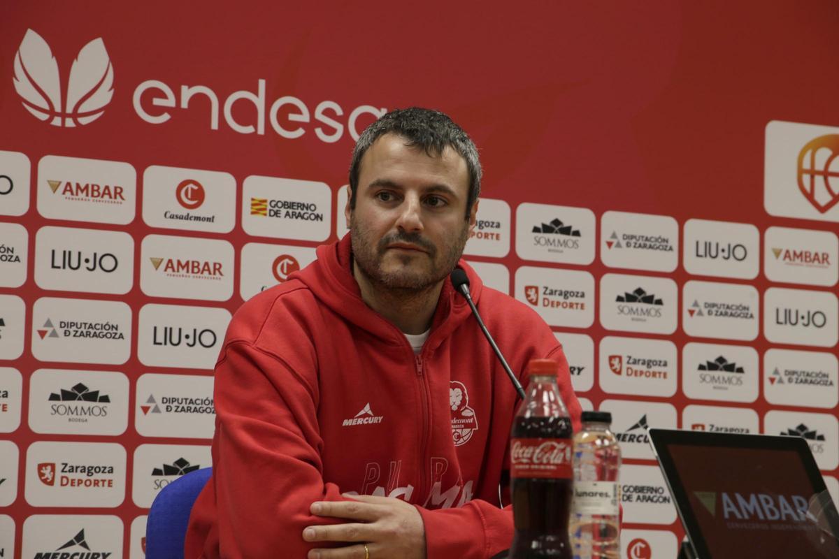 Cantero, durante una rueda de prensa