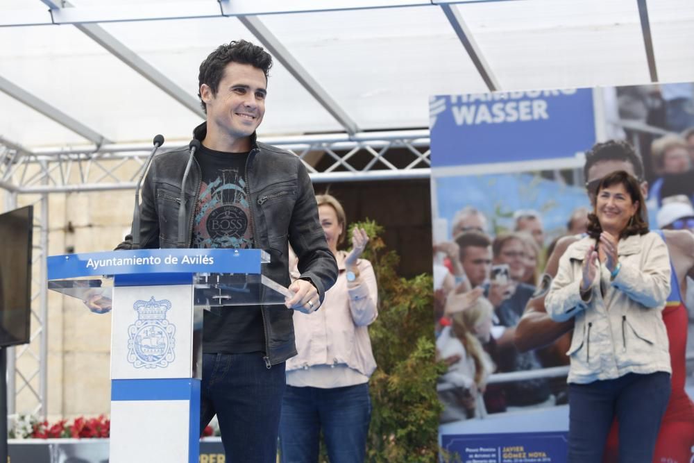 Carrera popular con Javier Gómez Noya, premio "Princesa de Asturias" de los Deportes 2016, en Avilés