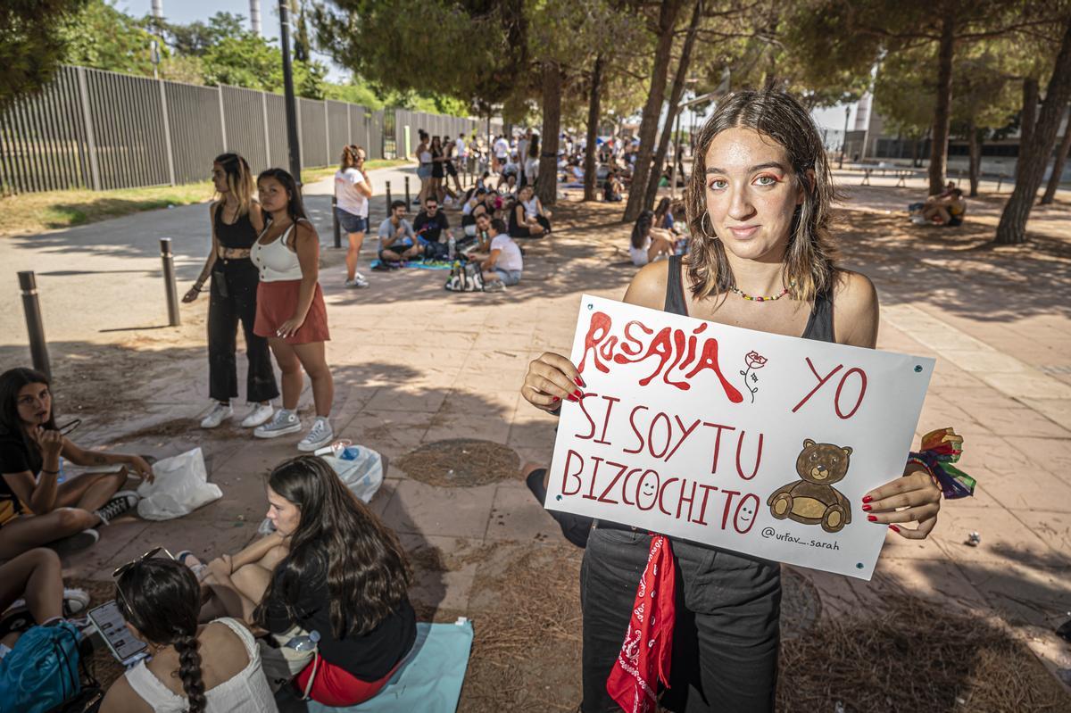 Ambiente antes del concierto de Rosalía