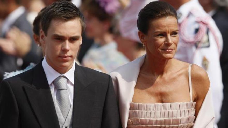 La princesa Estefanía de Mónaco y su hijo Louis Ducruet.