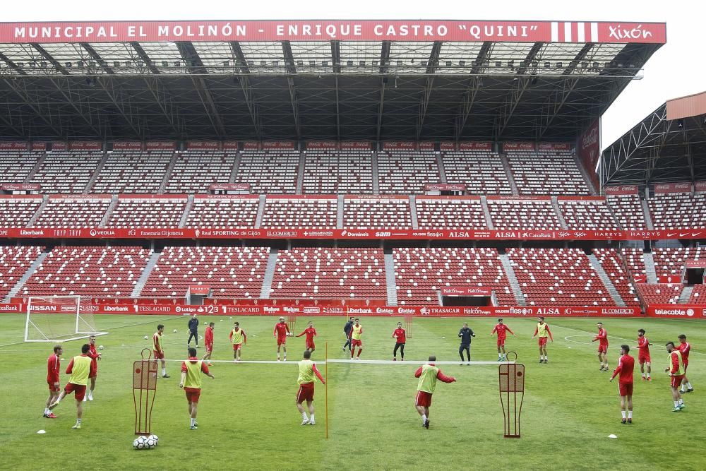 Entrenamiento del Sporting