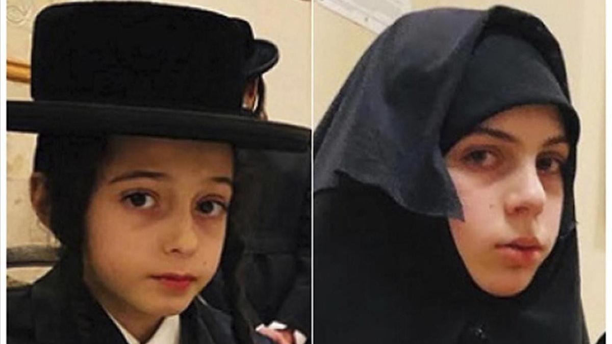 Chaim y Yante Teller, los dos hermanos presuntamente secuestrados por Lev Tahor en Nueva York.