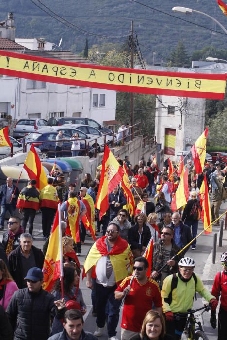 400 persones es manifesten a Girona en favor de la unitat d''Espanya i en contra del Govern destituït