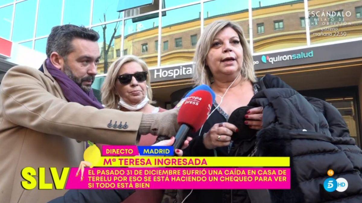 ESTADO SALUD MARÍA TERESA CAMPOS: Terelu habla del estado de salud de María  Teresa Campos tras su ingreso hospitalario: "Está débil"