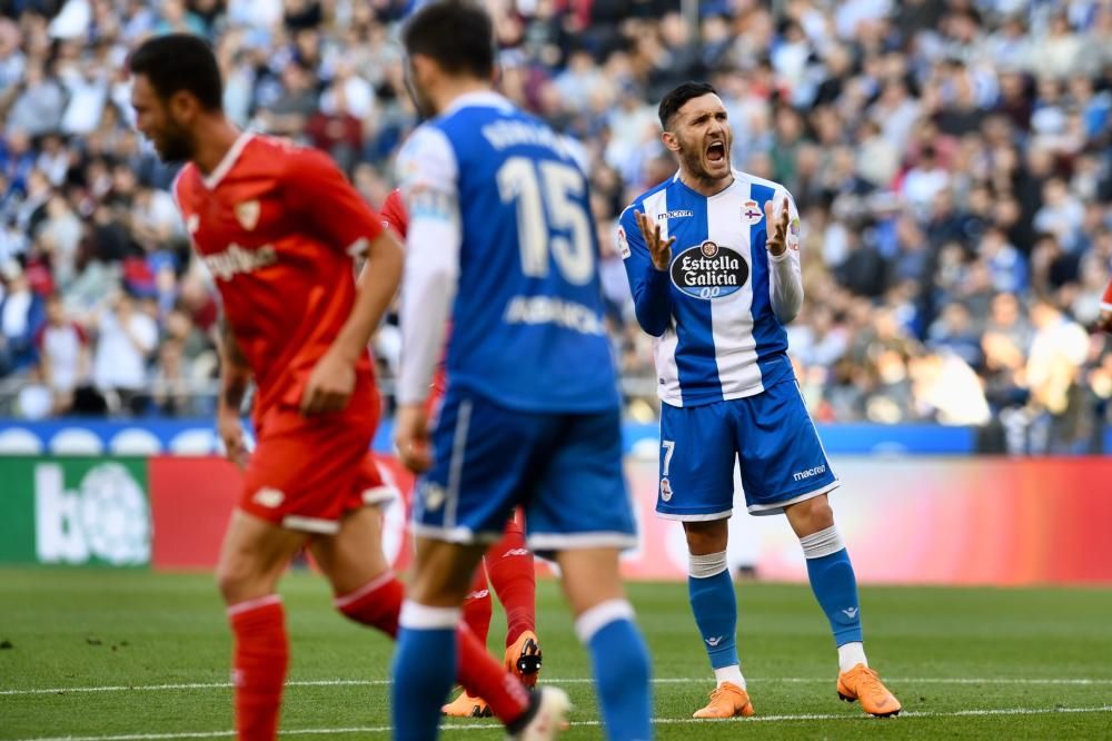 El Dépor no pasa del empate ante el Sevilla