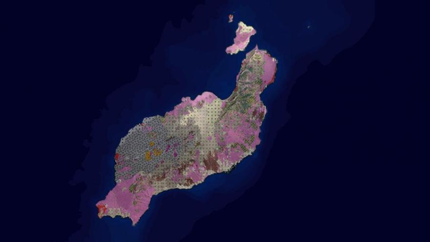 Actualización del mapa de vegetación de Lanzarote por parte de Grafcan.