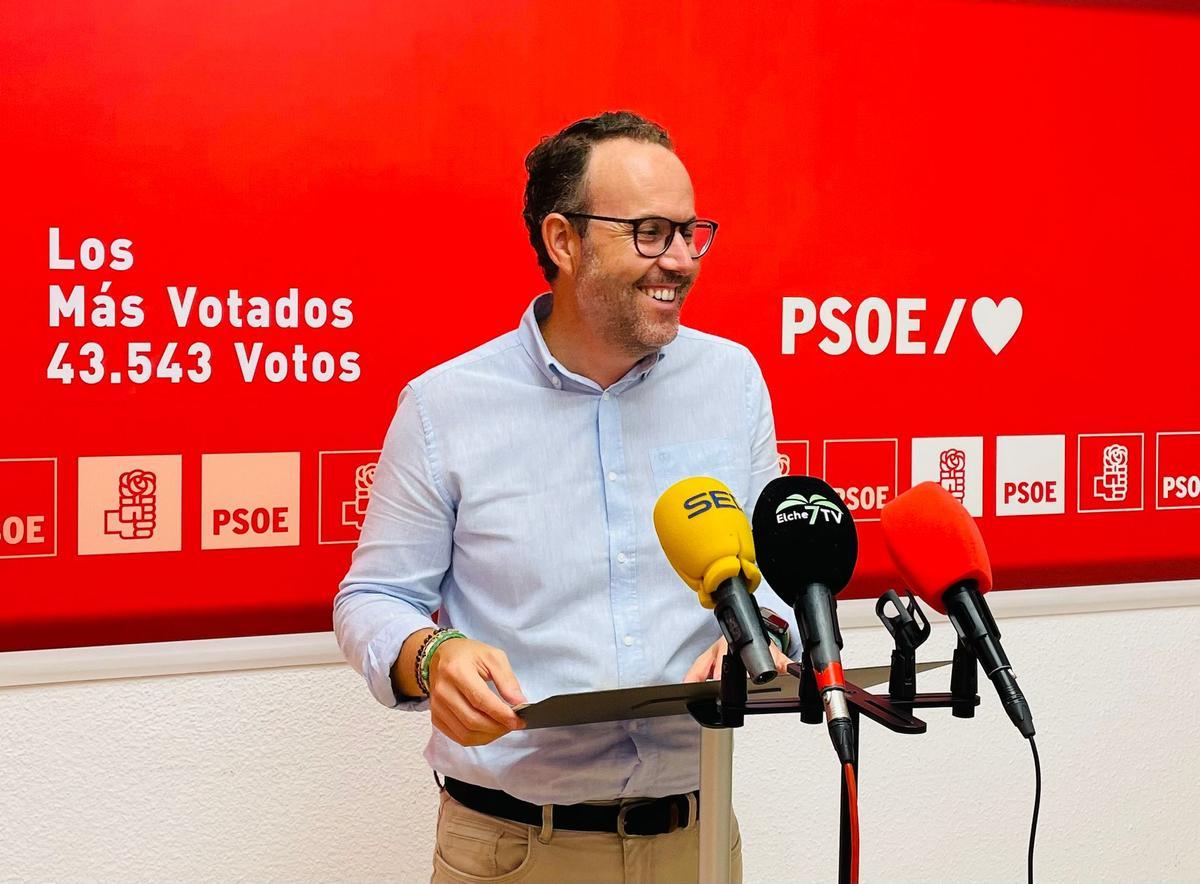 Héctor Díez, portavoz del PSOE en Elche