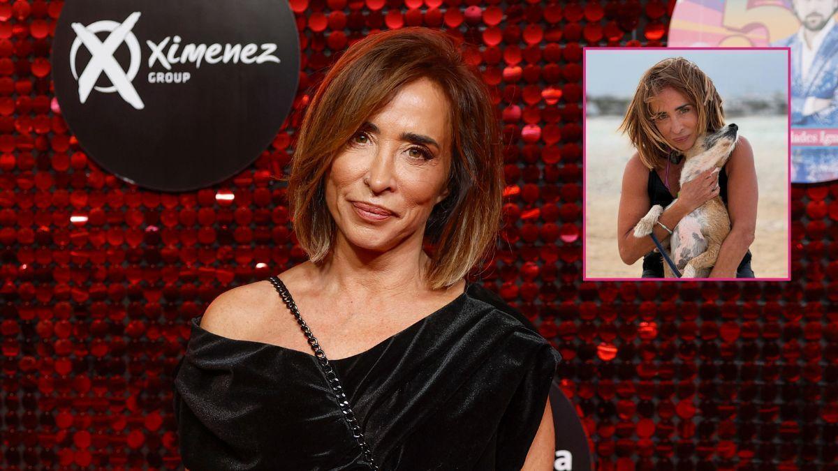María Patiño tiene un amor especial por su perrito Beige