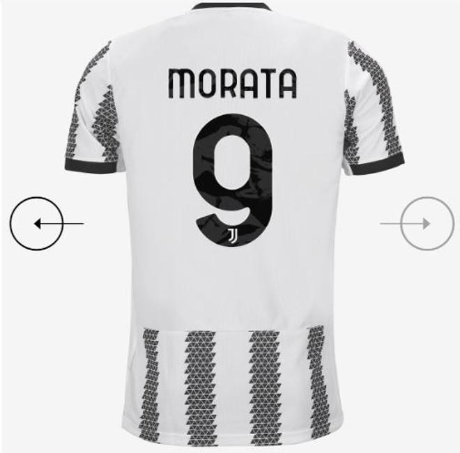 Morata, imagen de la próxima camiseta de la Juve