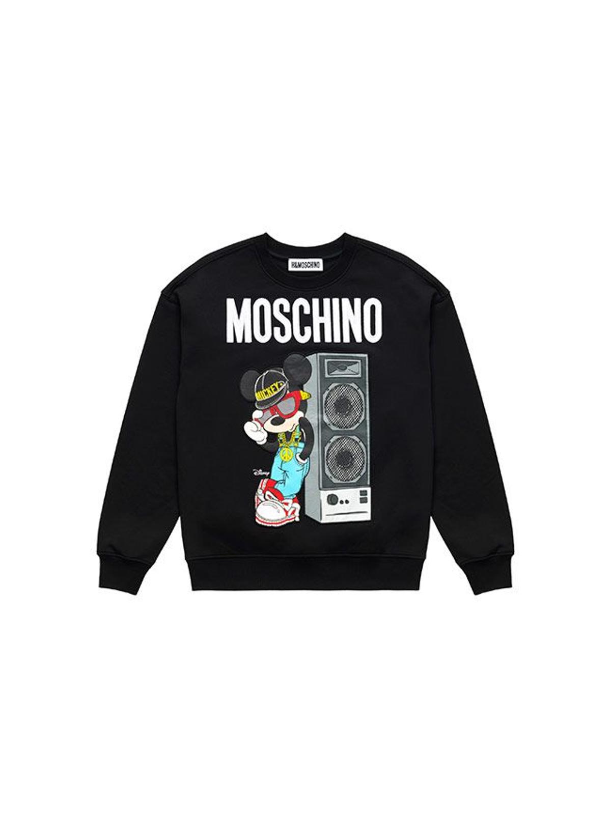 Todas las imágenes de la colección de Moschino x H&amp;M: sudadera Mickey