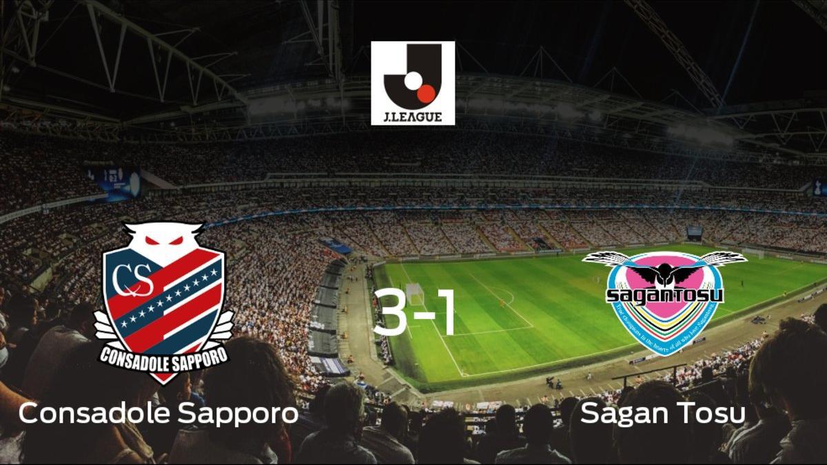 El Consadole Sapporo derrota en casa al Sagan Tosu por 3-1