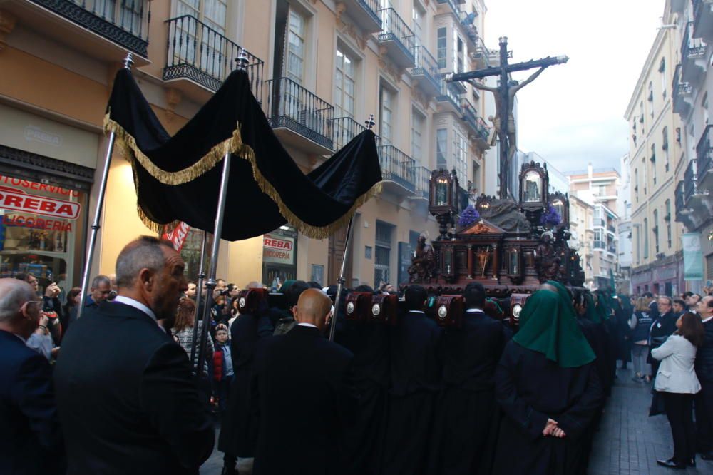 Las imágenes de la procesión de Vera Cruz, en el Jueves Santo de la Semana Santa de Málaga