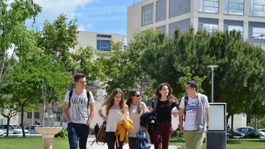 Un grupo de alumnos de la UPV.