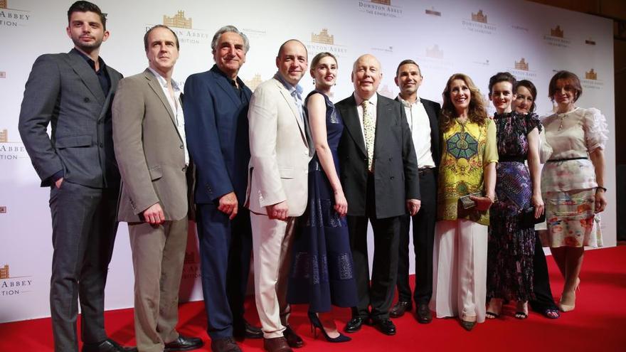 Los actores de la serie durante el evento de presentación &#039;&#039;Downton Abbey: The Exhibition&#039;&#039; en Singapur