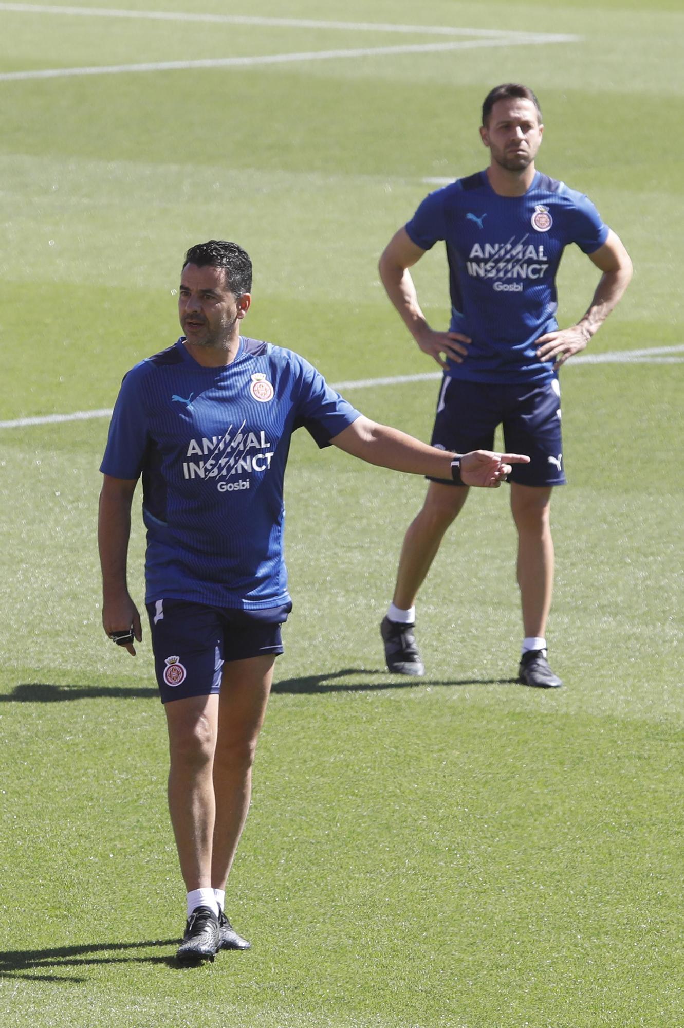 Entrenament a Montilivi abans del partit contra el Tenerife