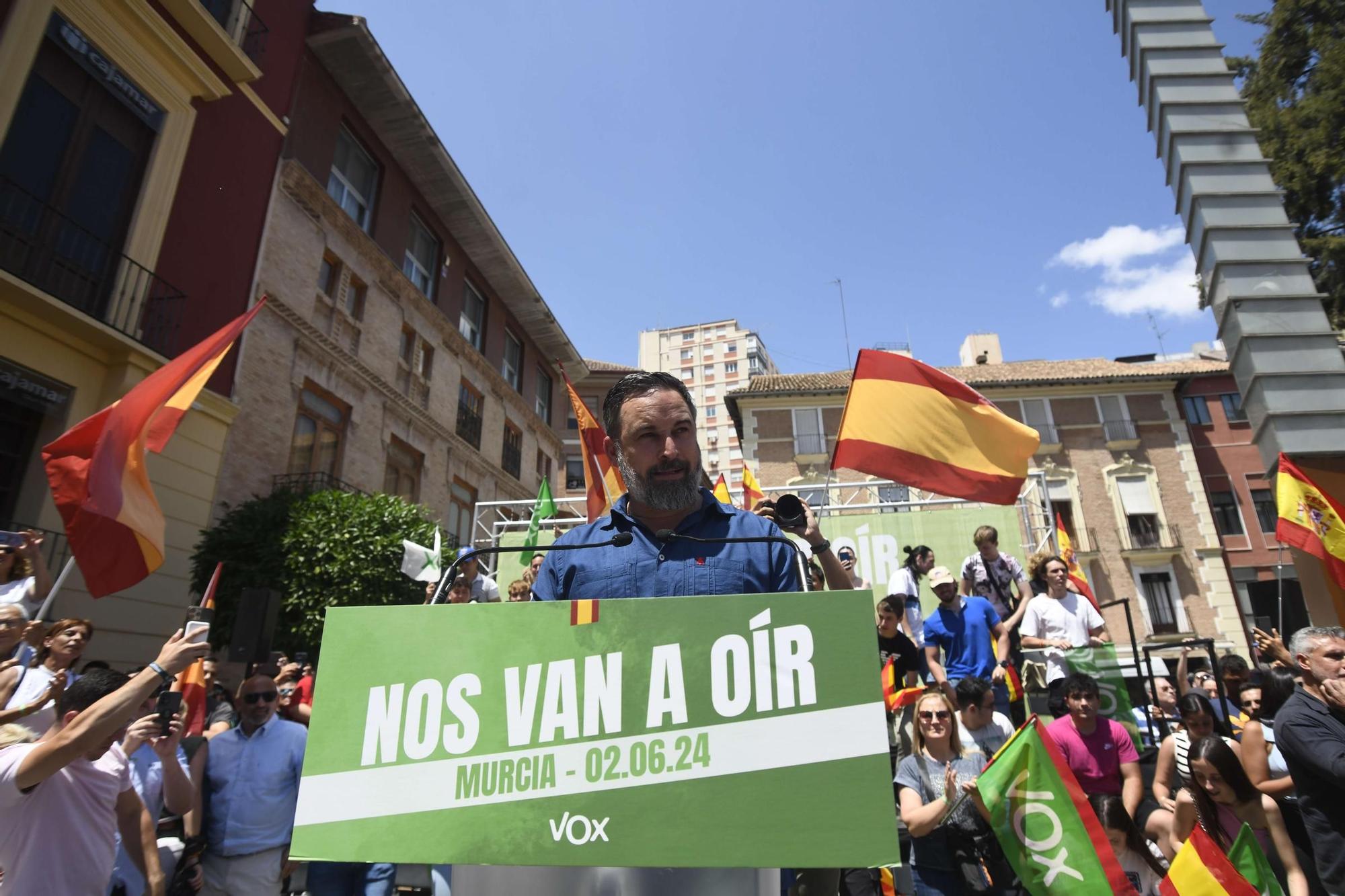 Acto de Santiago Abascal y Jorge Buxadé en Murcia