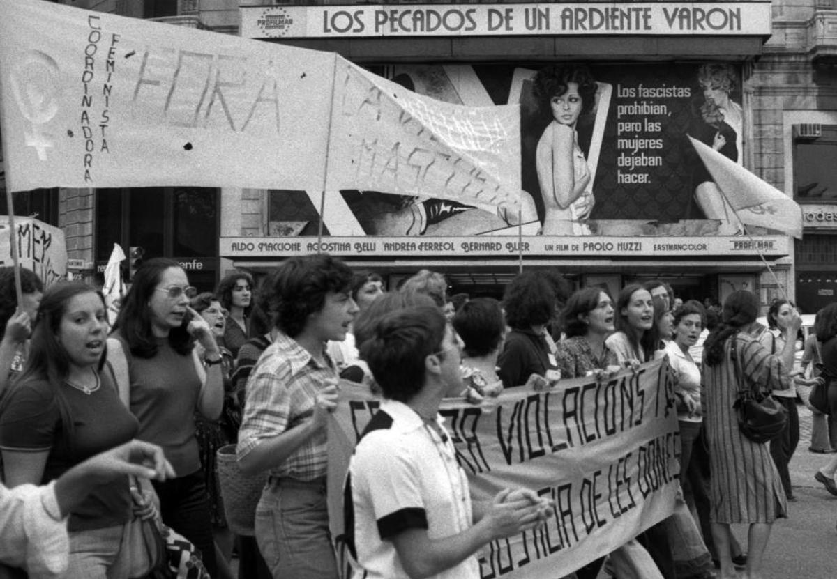 'Manifestación contra la violación y muerte de Antonia España en Sabadell' (1977).