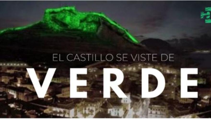 Mañana se ilumina de verde el Castillo por los farmacéuticos