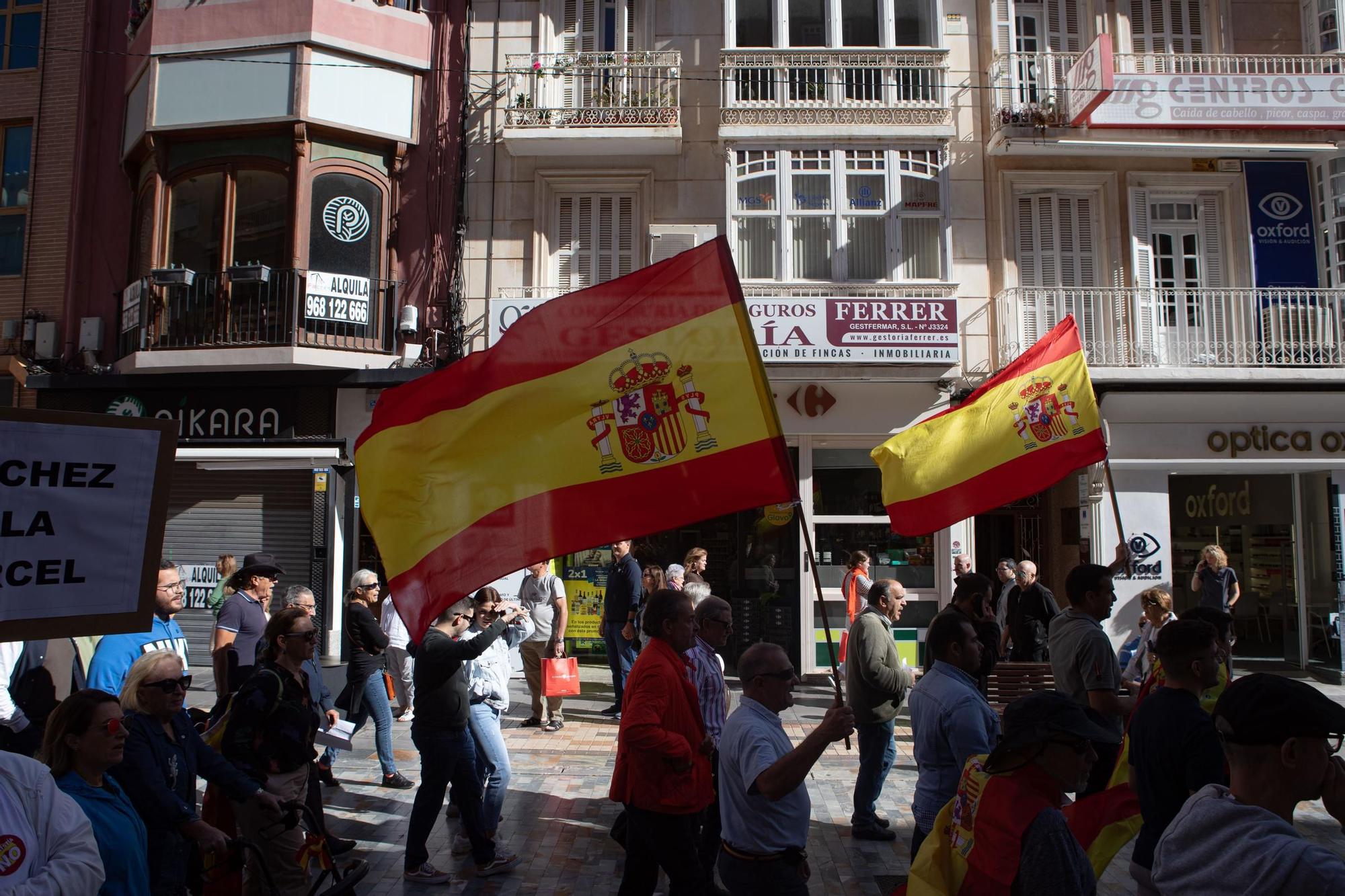 Protesta contra la amnistía en Cartagena