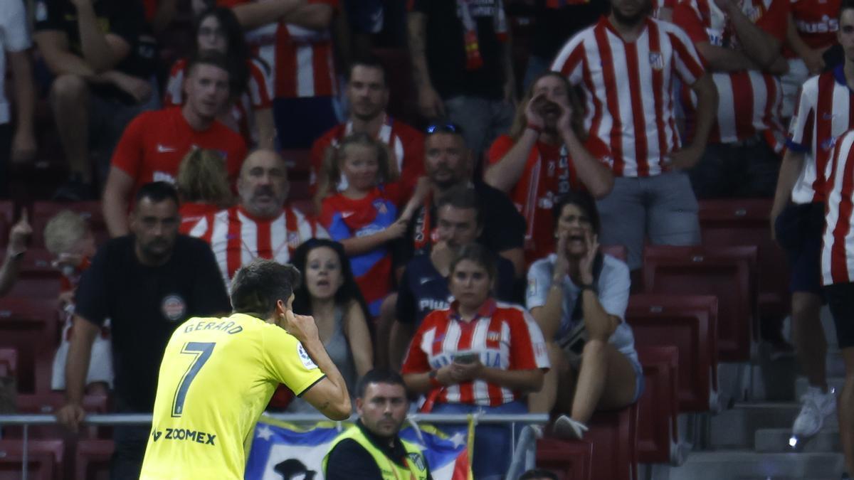 Gerard Moreno celebra un gol en la victoria del Villarreal en el Metropolitano, por 0-2, en agosto del 2022.