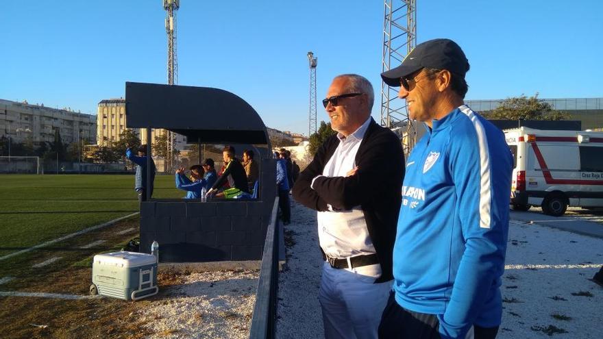 Husillos y González, viendo al filial.