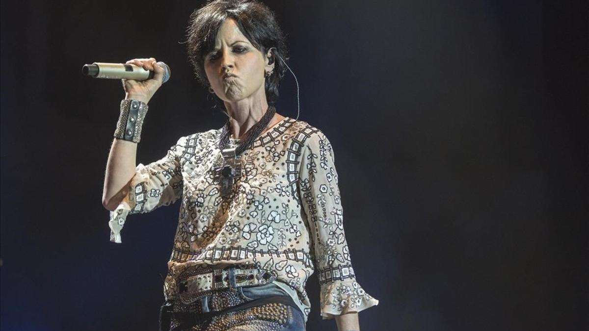 Dolores O'Riordan, vocalista de The Cranberries, el pasado junio en el Festival Jardins de Pedralbes.