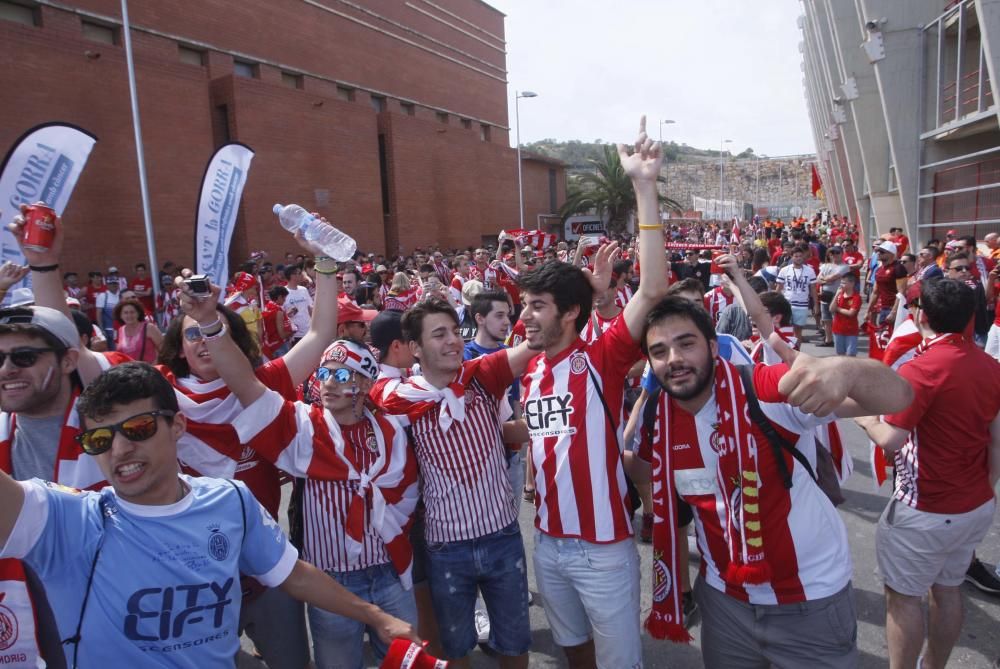 L'afició del Girona FC desembarca a Tarragona