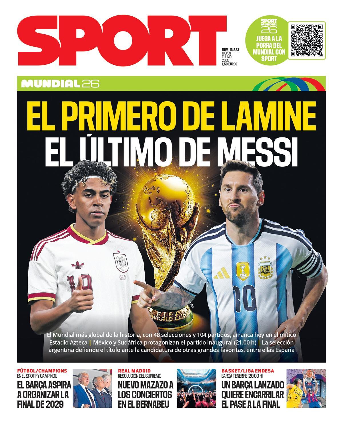 La portada SPORT de este jueves