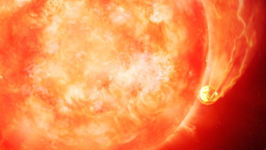 Una estrella moribunda devorando un exoplaneta nos adelanta el final de la Tierra