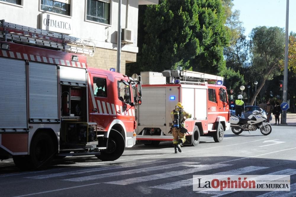 Incendio en un piso en San Andrés