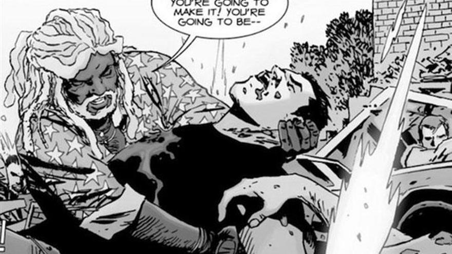 Una viñeta del cómic de &#039;The Walking Dead&#039;