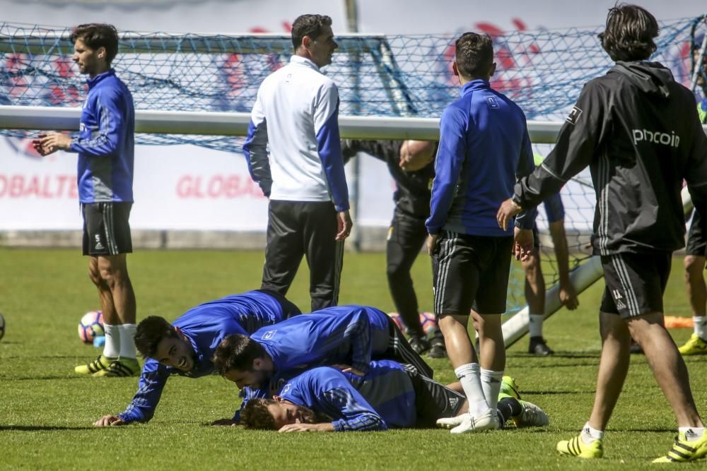 Entrenamiento del Real Oviedo 19/04/2017