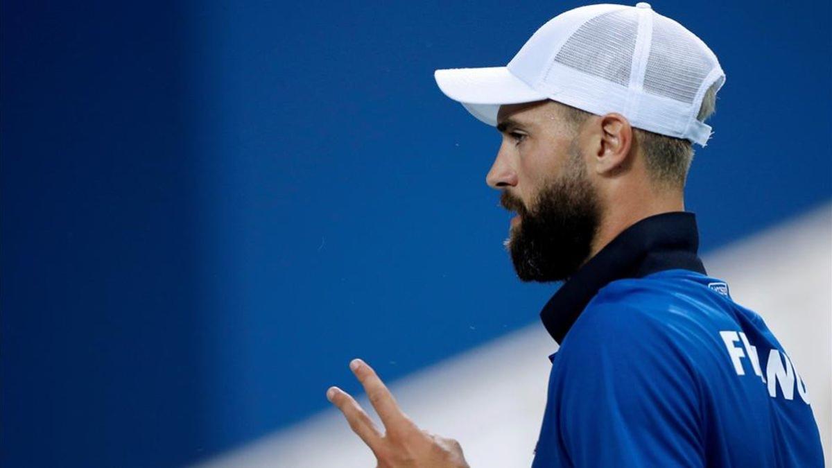 Benoit Paire durante un partido