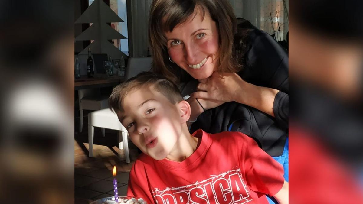 Teresa, junto a su hijo de 9 años, se desplazó a vivir a Villanueva de Viver.