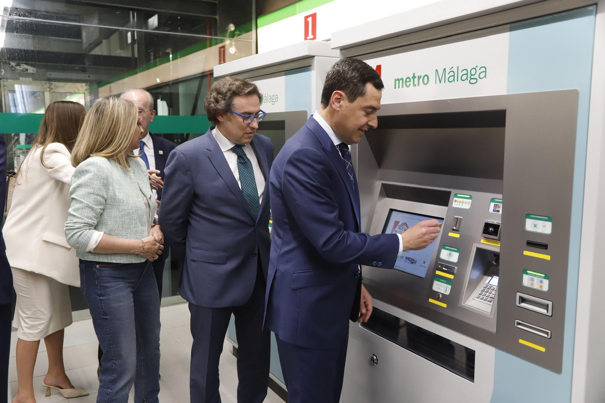 Inauguración de la ampliación del metro de Málaga hasta el Centro