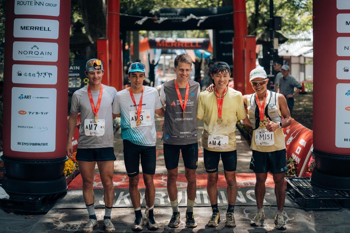 El top5 de la prueba masculina en Ueda