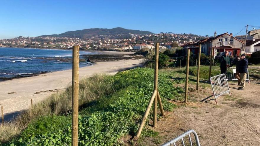 Nigrán recuperará la duna de la playa de Cansadoura por la que ahora cruzan los bañistas