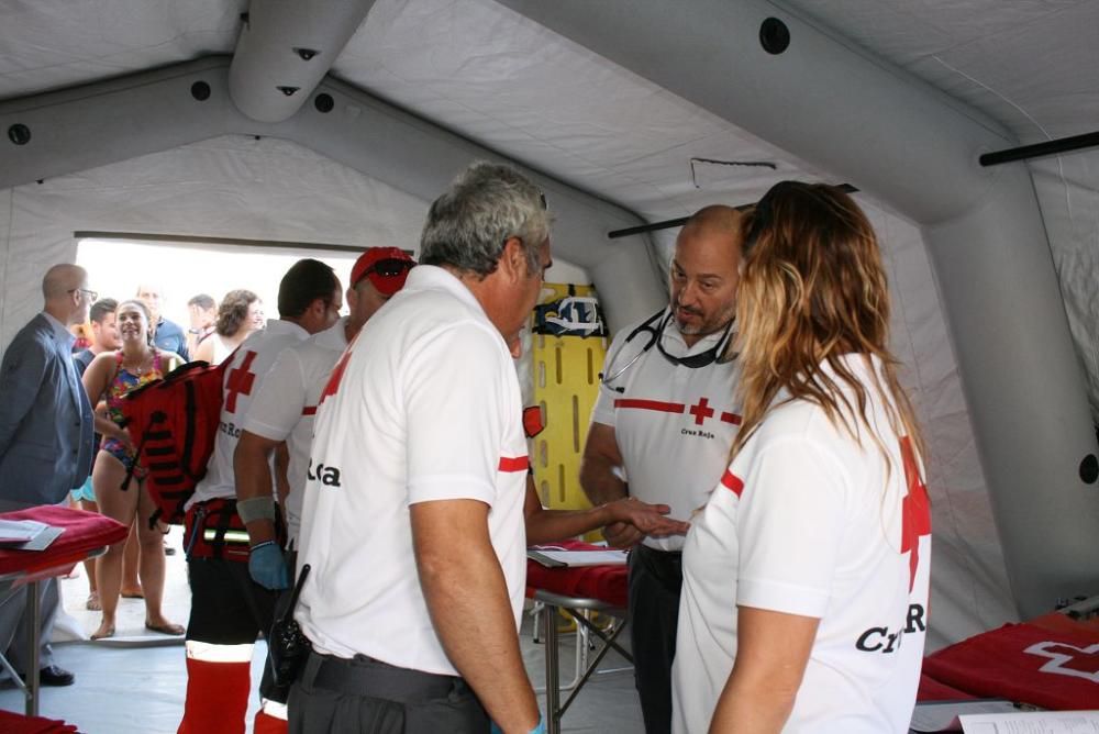 Simulacro de salvamento en Águilas