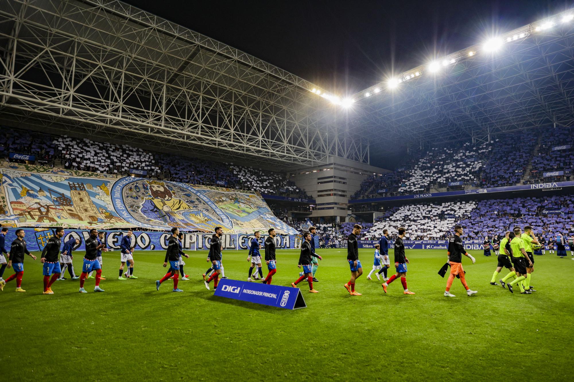 En imágenes: así se vivió el derbi en el Tartiere